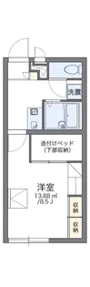 レオパレスブリリアント【2階】の間取り
