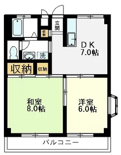 武蔵台レジデンス【4階】の間取り