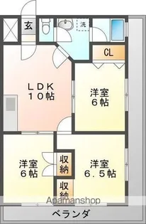 SOLEIL OBUSA【2階】の間取り