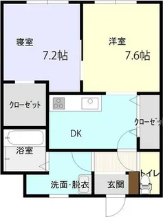 グランコート【2階】の間取り