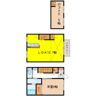 メゾンシン【1階】の間取り