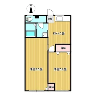 コーポ城北【1階】の間取り