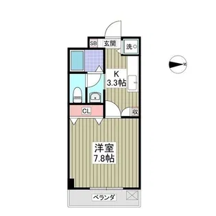 KURADO片柳【2階】の間取り