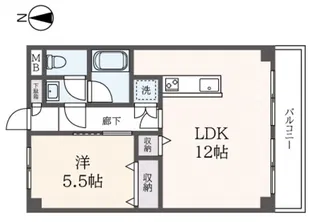 メゾンウイステリアIII【2階】の間取り