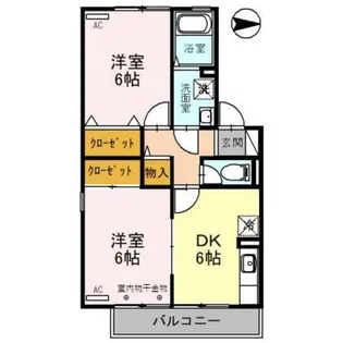 セジュールII【1階】の間取り