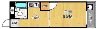 コンフォート南塚口PART1【2階】の間取り