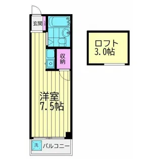シャローム蒲田【2階】の間取り