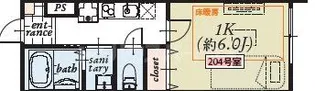 MAISON SA XII【2階】の間取り