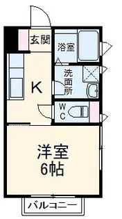 ラ・ポール椿森【1階】の間取り