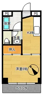 長谷川マンション【2階】の間取り