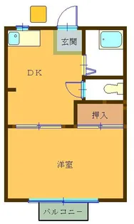 めじろハイツ【2階】の間取り