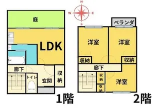 香川県坂出市宮下町【一戸建】の間取り