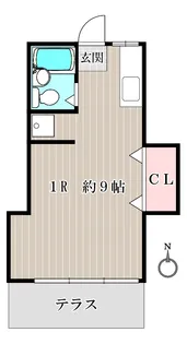 メゾンハルミ【1階】の間取り