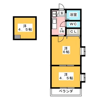ドミール入船【2階】の間取り