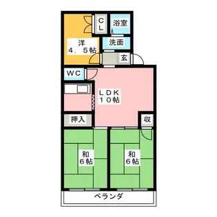 ドゥエル・コスモス【3階】の間取り