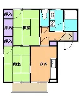 サンモールゴトーB【2階】の間取り