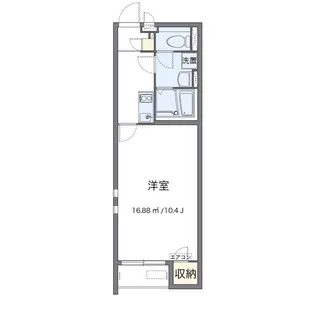 クレイノこもれび【2階】の間取り