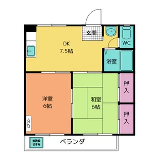パークメゾンホンゴウ【2階】の間取り