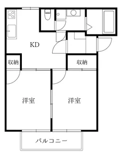 徳島県徳島市住吉3【アパート】の間取り