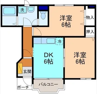 Meson East A棟【1階】の間取り