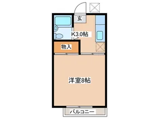ハイツウメダ【2階】の間取り