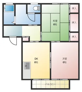 サンシャイン武部 C【2階】の間取り