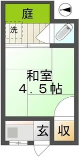 若竹荘【1階】の間取り