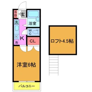 ニューライフ(二宮)【1階】の間取り