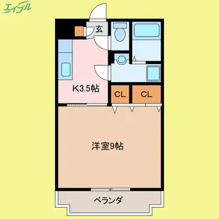 Prominent Lepidus【1階】の間取り