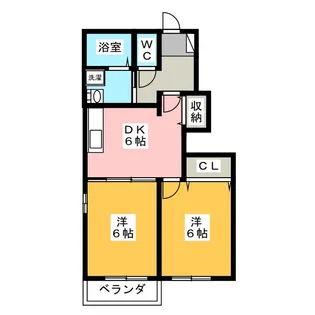 グレイスB【1階】の間取り