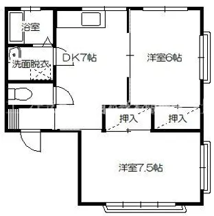 ハルヤマハイツ星が丘【1階】の間取り