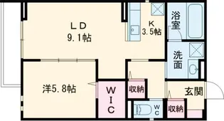 M・レジデンス一番町【2階】の間取り