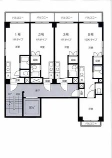 熊谷朝日第二ハイツ【7階】の間取り