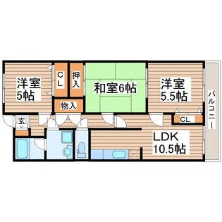 CITY手倉田【4階】の間取り