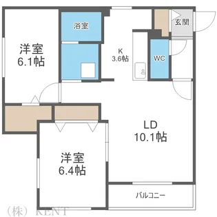 プラムクリークR【4階】の間取り