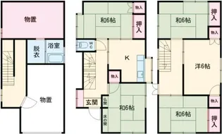 新潟県三条市島田2【一戸建】の間取り