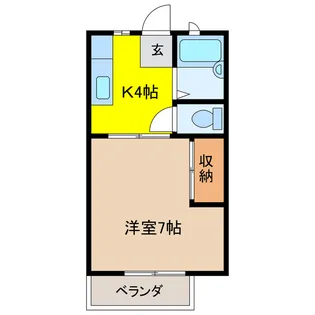 ロイヤルミノウラ【2階】の間取り