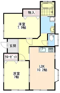 リーフD棟【1階】の間取り