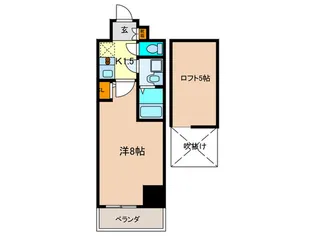 エステムコート名古屋栄DL【8階】の間取り