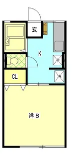 アシストおのA【2階】の間取り