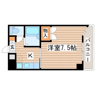 旭コンフォート中田【3階】の間取り