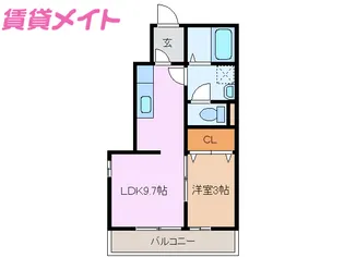 サウンドフェザー【1階】の間取り