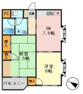 パレス細田【3階】の間取り
