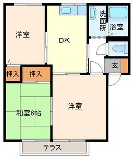 ドミール中泉【1階】の間取り