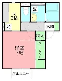 神奈川県海老名市国分南1【アパート】の間取り