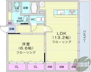 ロイヤル岩切7【1階】の間取り