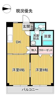 グランディ(ダイヤ93南原)【2階】の間取り