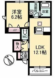 マイスクエアー平井【1階】の間取り