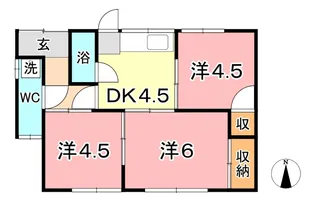 岡山県倉敷市酒津【一戸建】の間取り