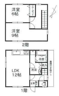 広島県東広島市西条町下見【一戸建】の間取り